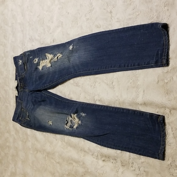 Abercrombie & Fitch Distressed Destroyed Jeans Denim 00S W24 x L29 - Picture 1 of 8